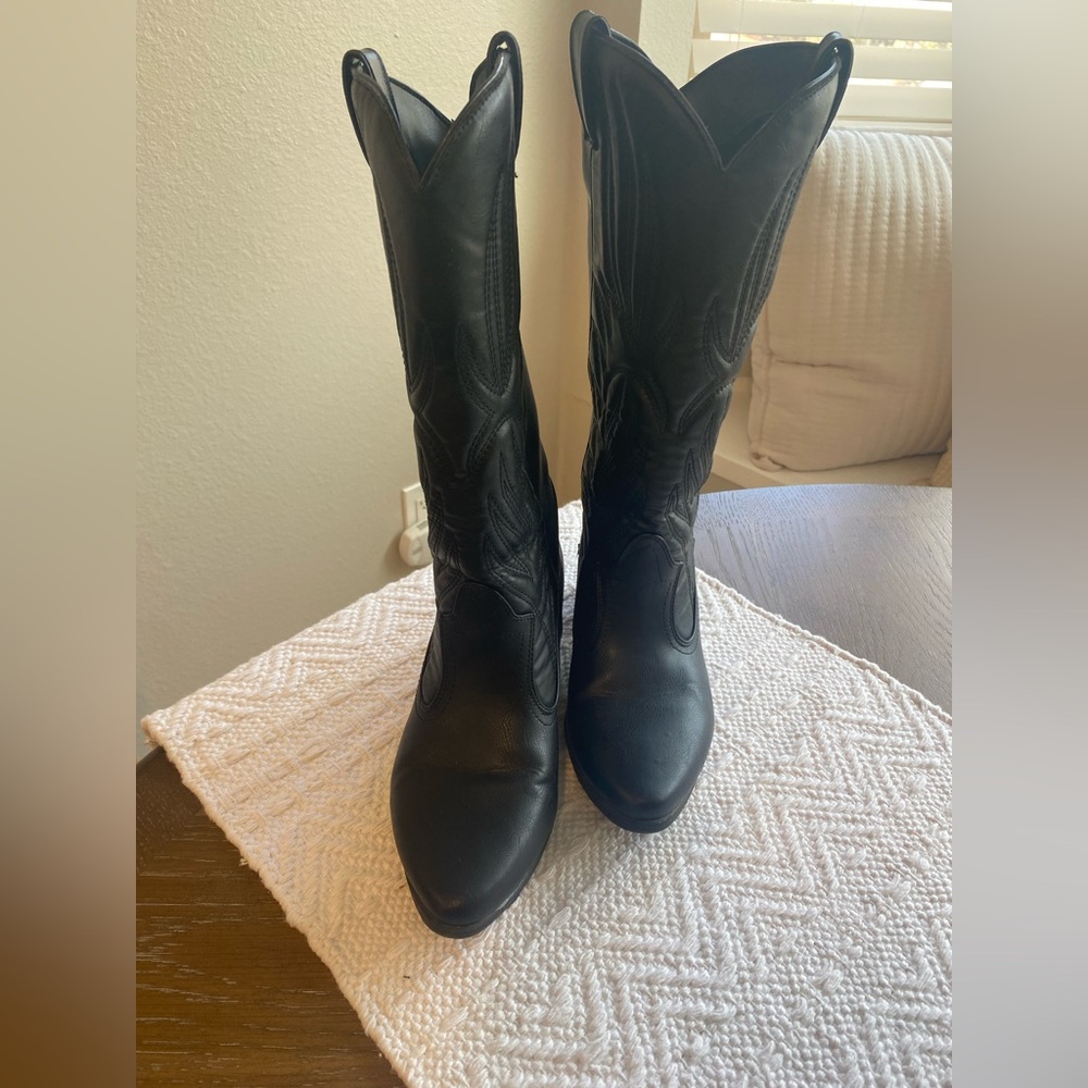 Black Western Cowboy Boots